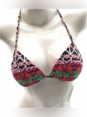 NWT Trina Turk Patterned Bikini Top